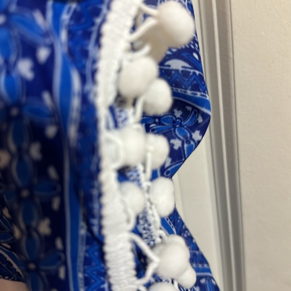 EC-NY&C POM-POM CAFTAN - PAISLEY - Picture 7 of 8